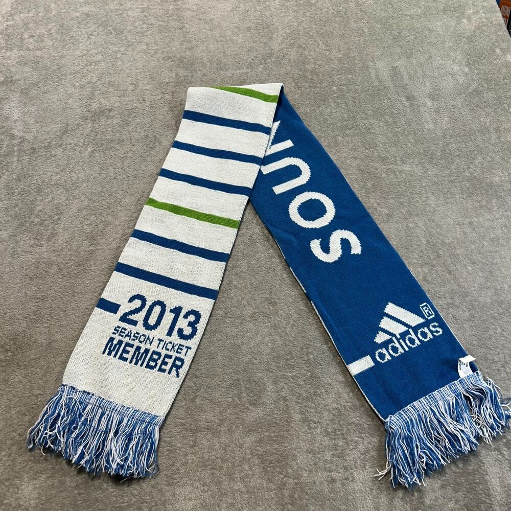 Seattle Sounders FC Scarf 2013 Season Ticket‎ Member Ruffneck MLS Soccer Adidas